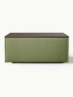 Sofa-Hocker Lennon aus Cord mit Stauraum