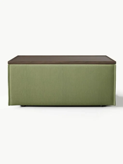 Sofa-Hocker Lennon aus Cord mit Stauraum