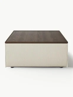 Sofa-Hocker Lennon aus Cord mit Stauraum