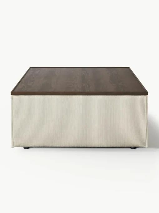 Sofa-Hocker Lennon aus Cord mit Stauraum