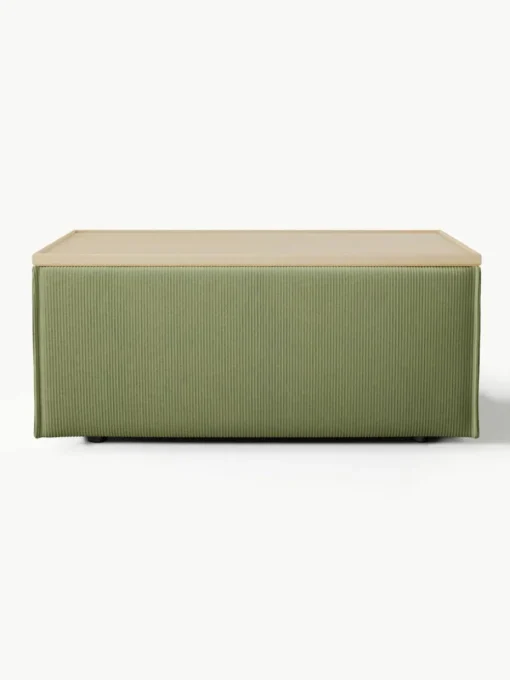 Sofa-Hocker Lennon aus Cord mit Stauraum