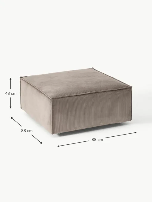 Sofa-Hocker Lennon aus Cord