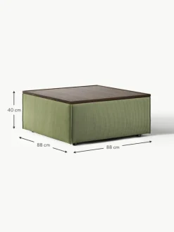 Sofa-Hocker Lennon aus Cord mit Stauraum