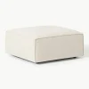 Sofa-Hocker Lennon aus Leinen-Mix