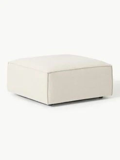 Sofa-Hocker Lennon aus Leinen-Mix
