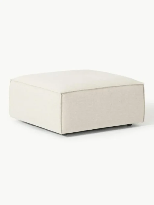 Sofa-Hocker Lennon aus Leinen-Mix