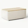 Sofa-Hocker Lennon aus Leinen-Mix mit Stauraum