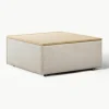 Sofa-Hocker Lennon aus Leinen-Mix mit Stauraum