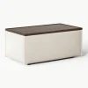 Sofa-Hocker Lennon aus Leinen-Mix mit Stauraum