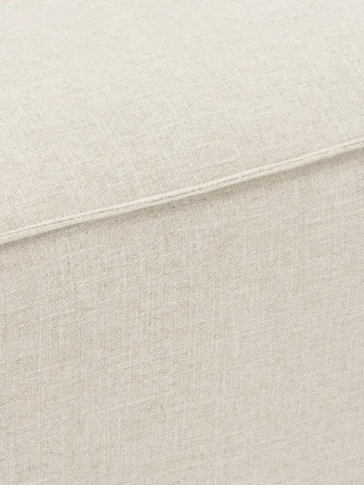 Sofa-Hocker Lennon aus Leinen-Mix