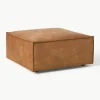 Sofa-Hocker Lennon aus recyceltem Leder