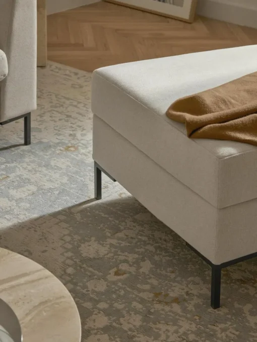 Sofa-Hocker Luna mit Stauraum
