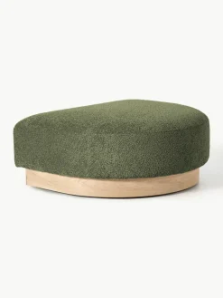 Sofa-Hocker Natalie aus Teddy-Bouclé