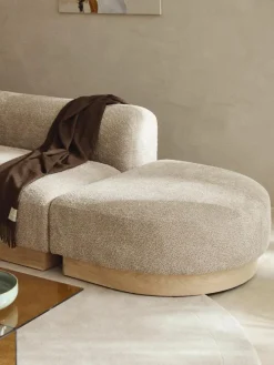 Sofa-Hocker Natalie aus Teddy-Bouclé