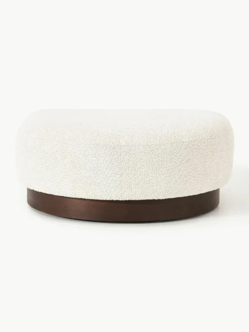 Sofa-Hocker Natalie aus Teddy-Bouclé