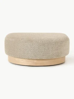 Sofa-Hocker Natalie aus Teddy-Bouclé