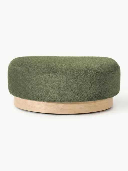 Sofa-Hocker Natalie aus Teddy-Bouclé