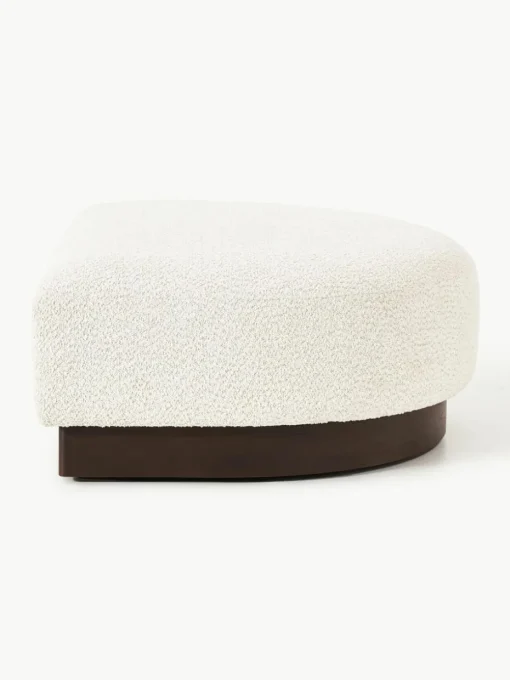 Sofa-Hocker Natalie aus Teddy-Bouclé