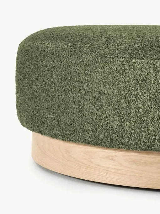 Sofa-Hocker Natalie aus Teddy-Bouclé