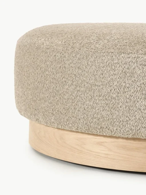 Sofa-Hocker Natalie aus Teddy-Bouclé