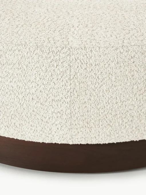 Sofa-Hocker Natalie aus Teddy-Bouclé