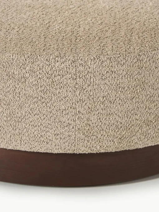 Sofa-Hocker Natalie aus Teddy-Bouclé