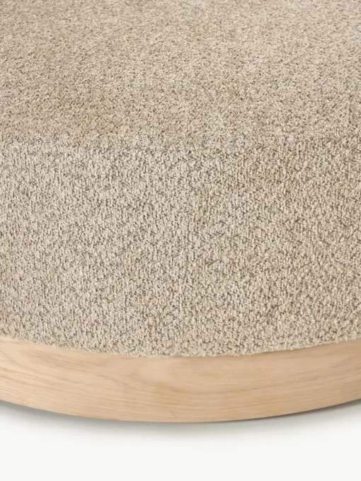 Sofa-Hocker Natalie aus Teddy-Bouclé