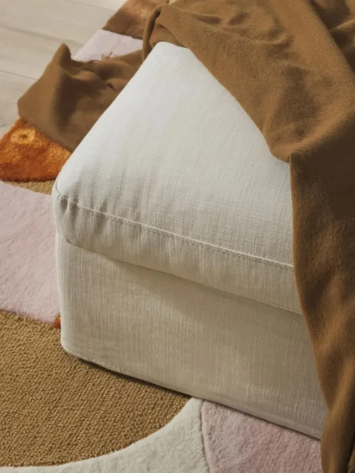 Sofa-Hocker Russell mit abnehmbaren Bezügen