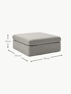 Sofa-Hocker Russell mit abnehmbaren Bezügen