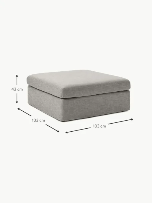 Sofa-Hocker Russell mit abnehmbaren Bezügen