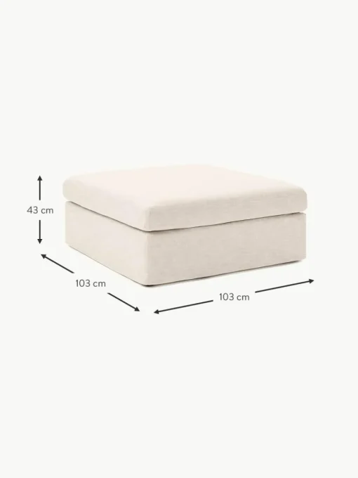 Sofa-Hocker Russell mit abnehmbaren Bezügen