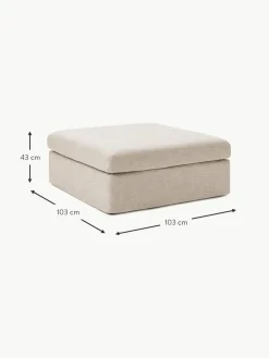 Sofa-Hocker Russell mit abnehmbaren Bezügen