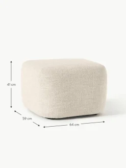 Sofa-Hocker Wolke aus Bouclé