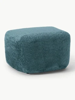 Sofa-Hocker Wolke aus Teddy-Bouclé