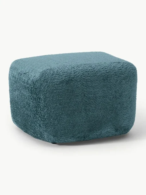 Sofa-Hocker Wolke aus Teddy-Bouclé