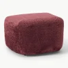 Sofa-Hocker Wolke aus Teddy-Bouclé