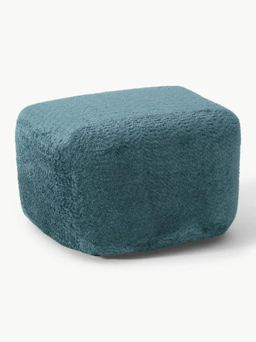 Sofa-Hocker Wolke aus Teddy-Bouclé