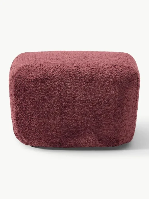 Sofa-Hocker Wolke aus Teddy-Bouclé