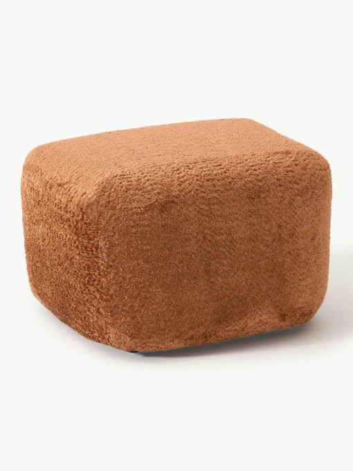 Sofa-Hocker Wolke aus Teddy-Bouclé