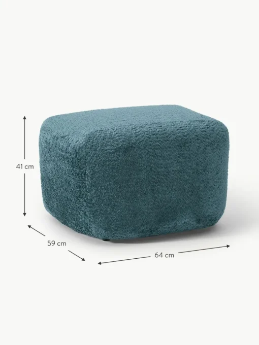 Sofa-Hocker Wolke aus Teddy-Bouclé