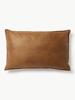 Sofa-Kissen Lennon aus recyceltem Leder
