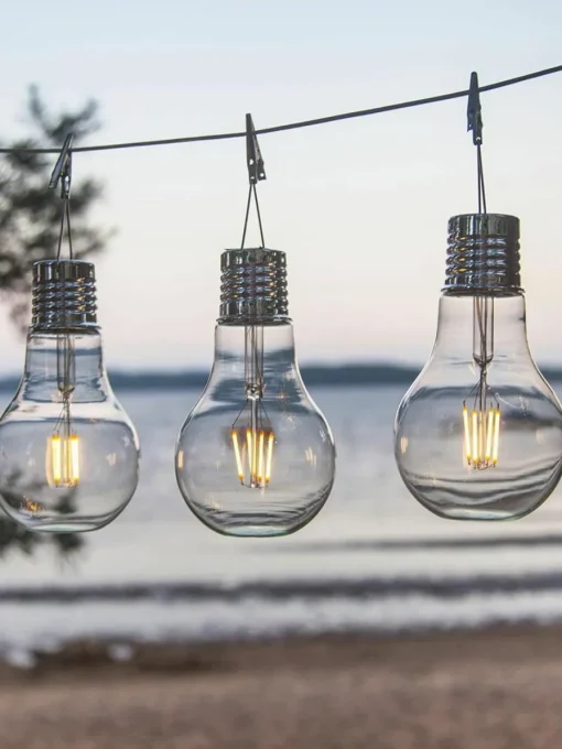 Solar-LED-Pendelleuchten Fille, 2 Stück