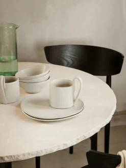 Speiseteller Flow aus Steinzeug