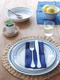 Speiseteller Pacific Blue aus Porzellan