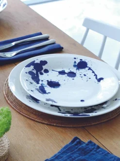 Speiseteller Pacific Blue aus Porzellan