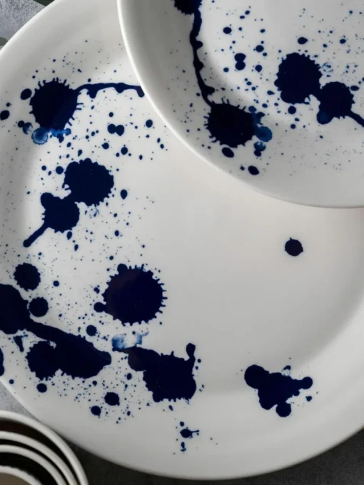 Speiseteller Pacific Blue aus Porzellan