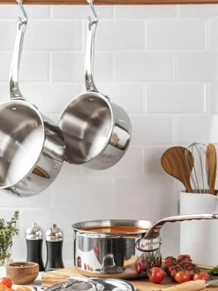 Stielkasserolle Affinity mit Deckel aus Edelstahl