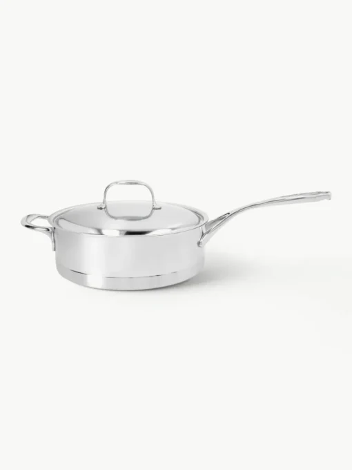 Stieltopf Apollo aus Edelstahl mit Deckel
