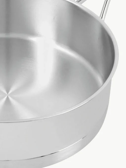 Stieltopf Apollo aus Edelstahl mit Deckel