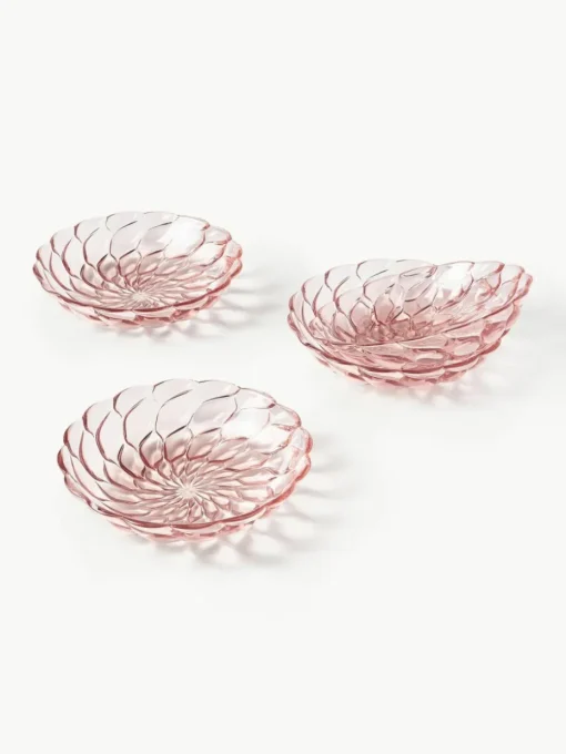 Suppenteller Jellies mit Strukturmuster, 4 Stück